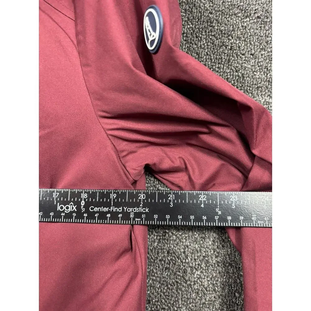 Lands End Jacket Womens Small Red 3-in-1 Systems Hooded Quilted Parka Coat